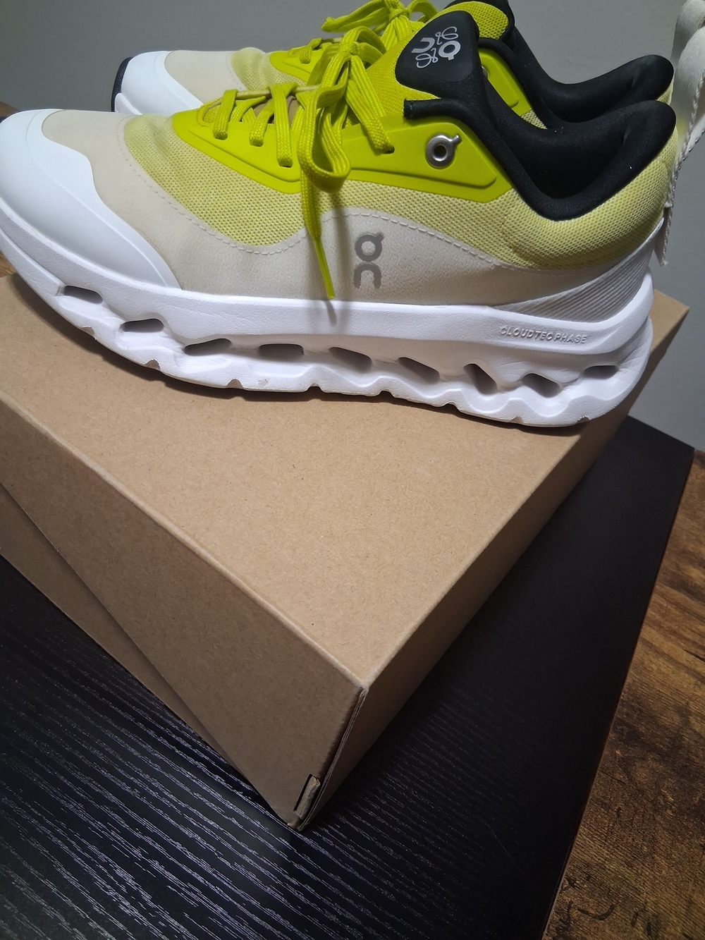 Loewe Neon Yellow and Cream Athletic Sneakers - Picture 8 of 16